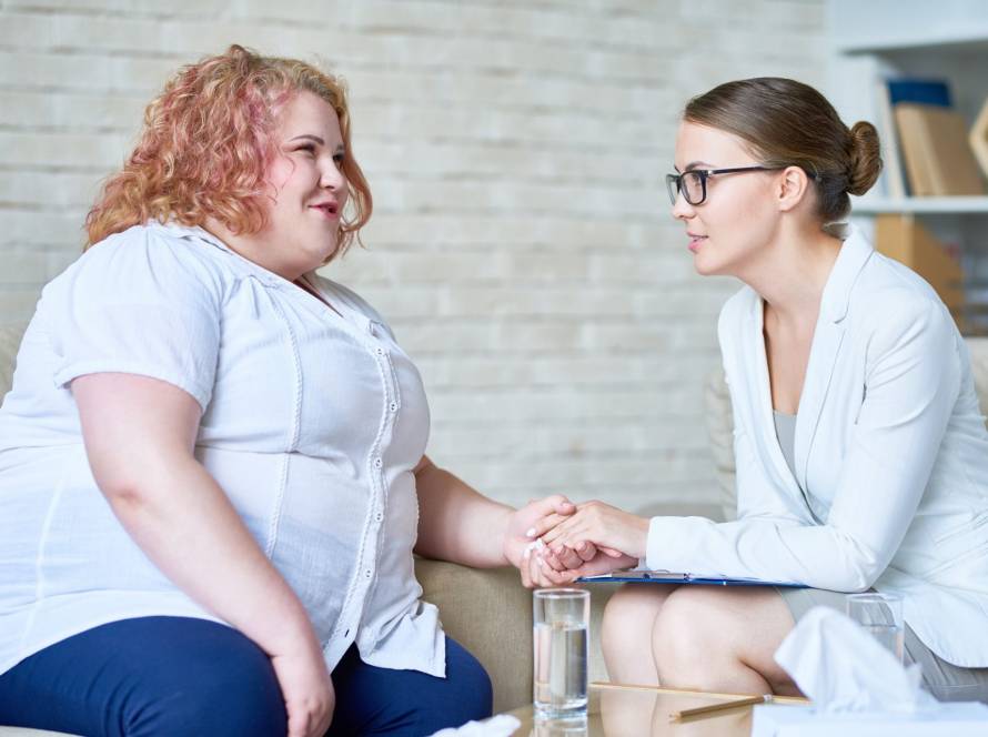 A patient discussing different surgical options to control weight.